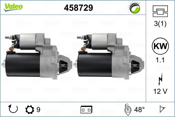 Valeo 458729 - Démarreur cwaw.fr