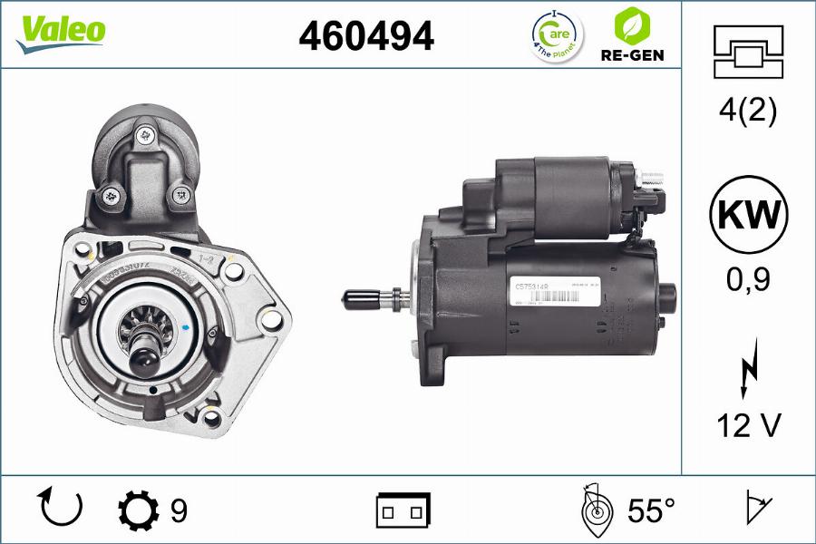 Valeo 460494 - Démarreur cwaw.fr