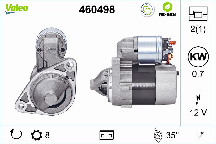 Valeo 460498 - Démarreur cwaw.fr