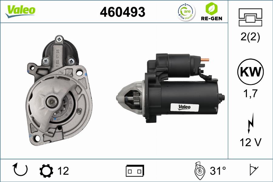 Valeo 460493 - Démarreur cwaw.fr