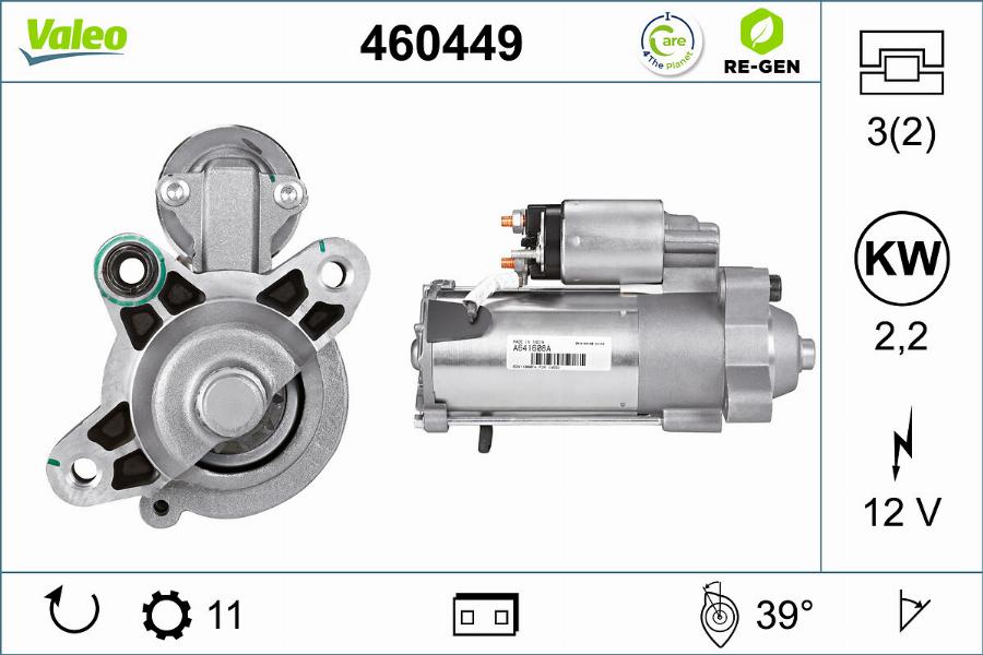 Valeo 460449 - Démarreur cwaw.fr