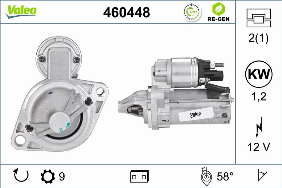 Valeo 460448 - Démarreur cwaw.fr