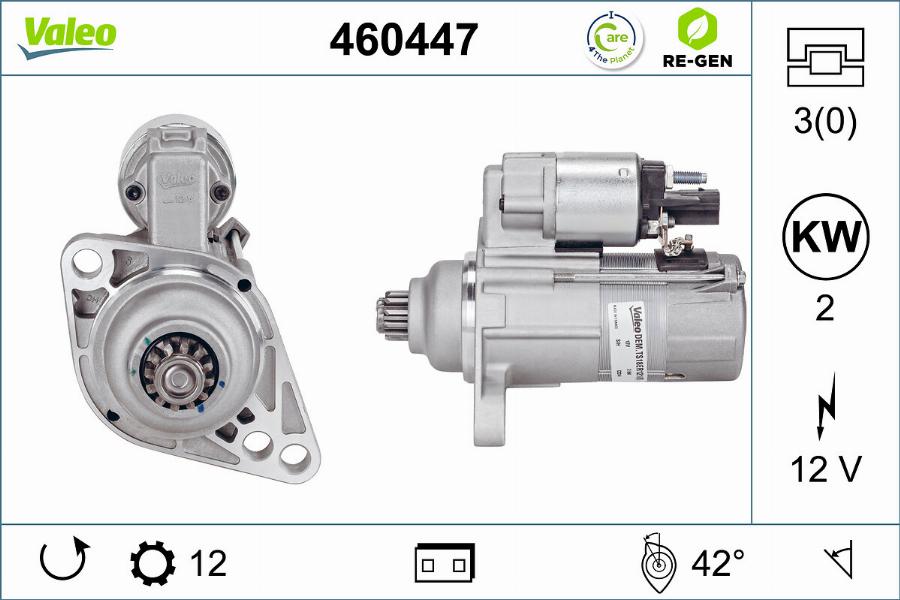 Valeo 460447 - Démarreur cwaw.fr