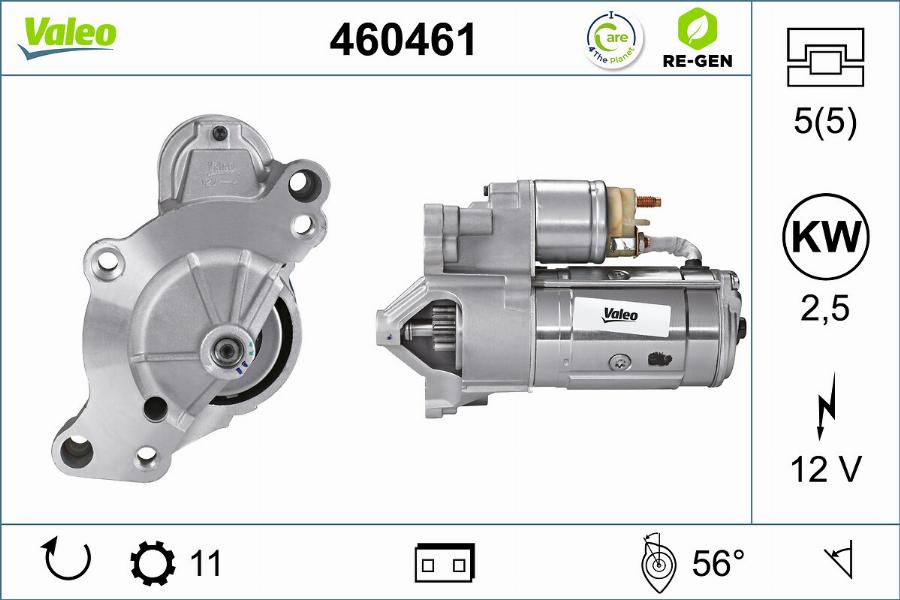 Valeo 460461 - Démarreur cwaw.fr