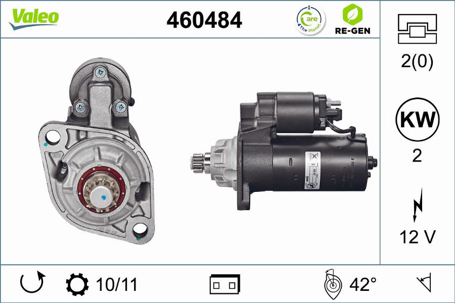 Valeo 460484 - Démarreur cwaw.fr