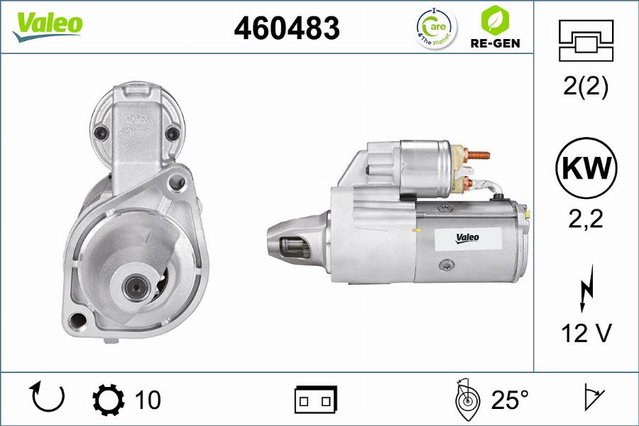 Valeo 460483 - Démarreur cwaw.fr