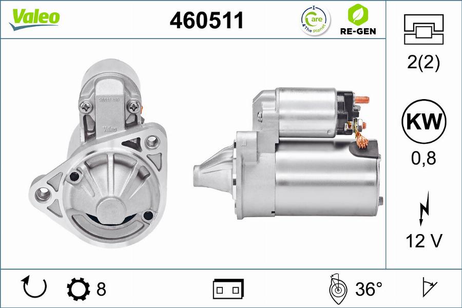 Valeo 460511 - Démarreur cwaw.fr