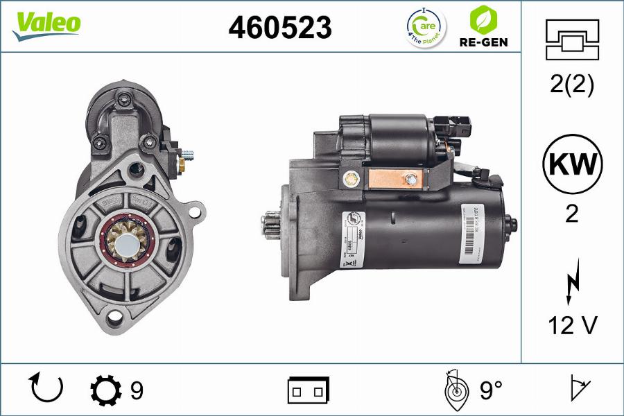 Valeo 460523 - Démarreur cwaw.fr