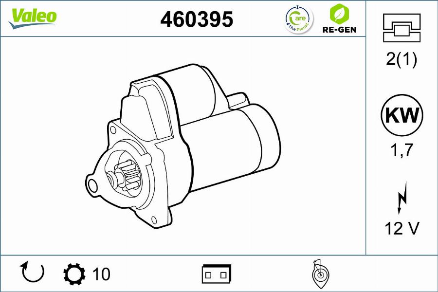 Valeo 460395 - Démarreur cwaw.fr