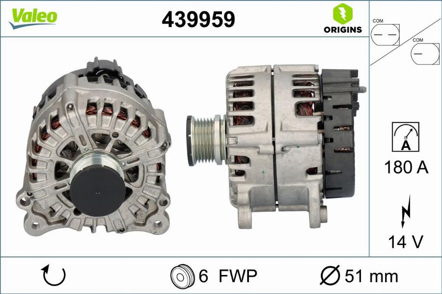 Valeo 439959 - Alternateur cwaw.fr