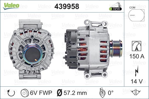 Valeo 439958 - Alternateur cwaw.fr