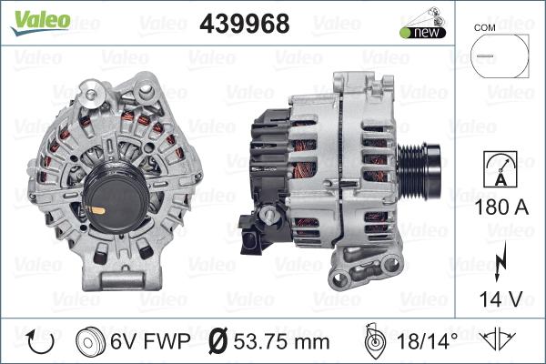 Valeo 439968 - Alternateur cwaw.fr