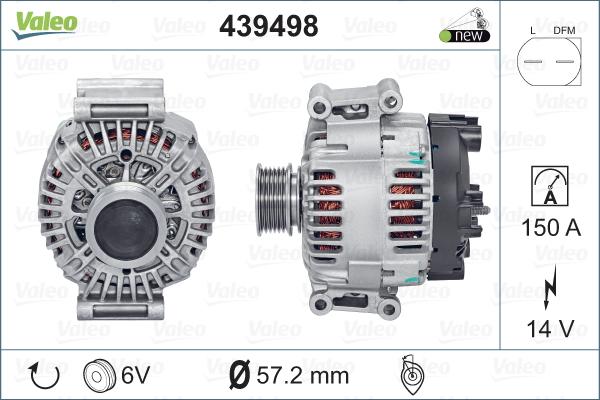 Valeo 439498 - Alternateur cwaw.fr