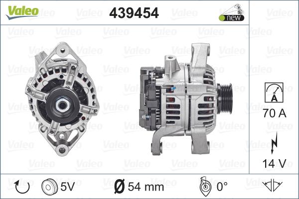 Valeo 439454 - Alternateur cwaw.fr