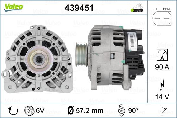 Valeo 439451 - Alternateur cwaw.fr