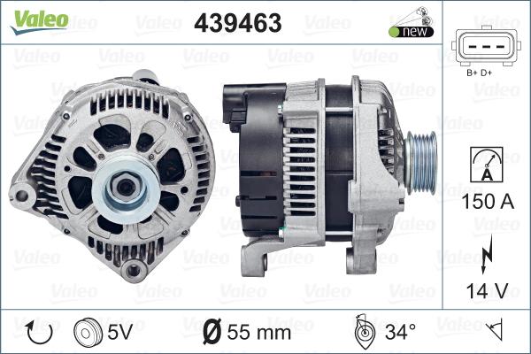 Valeo 439463 - Alternateur cwaw.fr