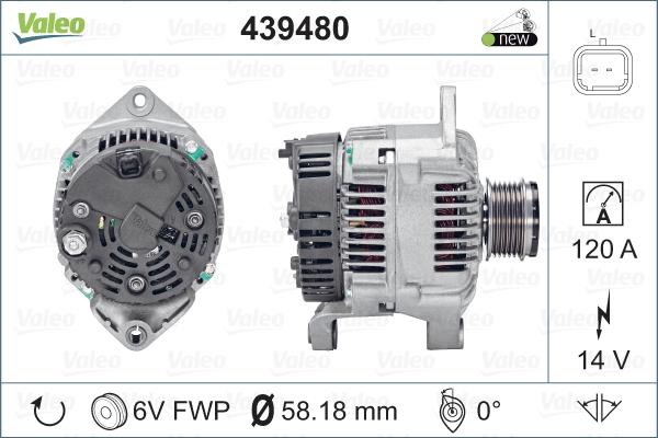 Valeo 439480 - Alternateur cwaw.fr