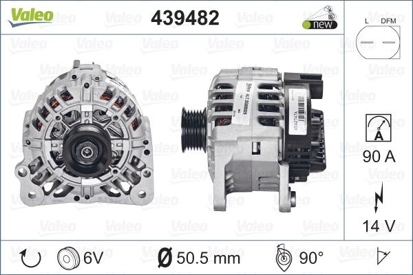 Valeo 439482 - Alternateur cwaw.fr