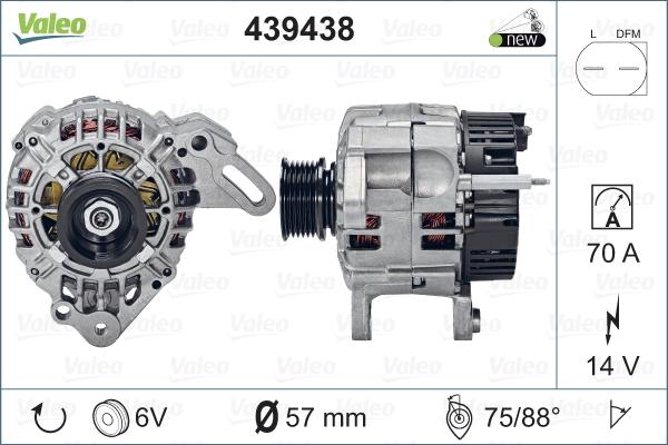 Valeo 439438 - Alternateur cwaw.fr