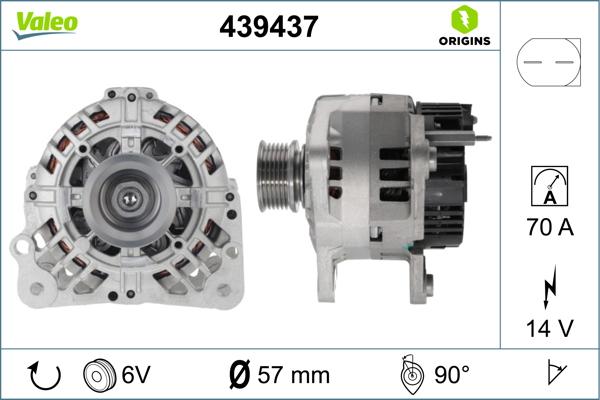 Valeo 439437 - Alternateur cwaw.fr