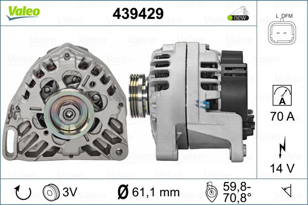 Valeo 439429 - Alternateur cwaw.fr