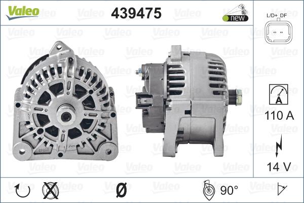 Valeo 439475 - Alternateur cwaw.fr