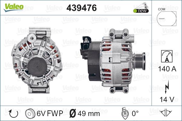 Valeo 439476 - Alternateur cwaw.fr