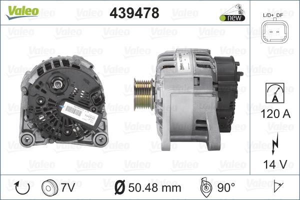 Valeo 439478 - Alternateur cwaw.fr