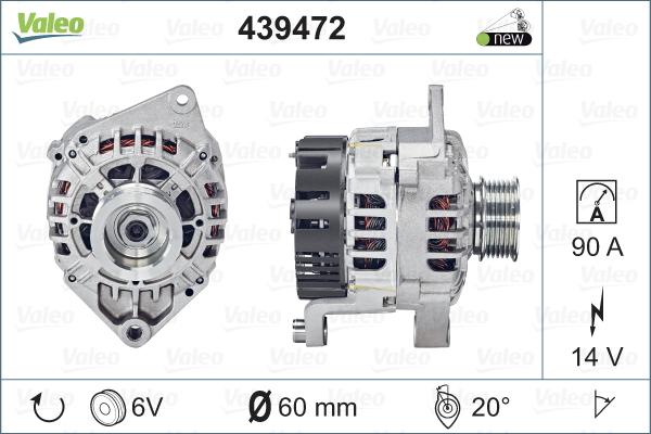 Valeo 439472 - Alternateur cwaw.fr