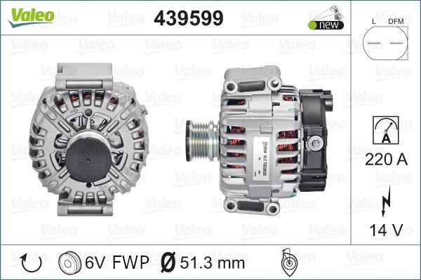 Valeo 439599 - Alternateur cwaw.fr