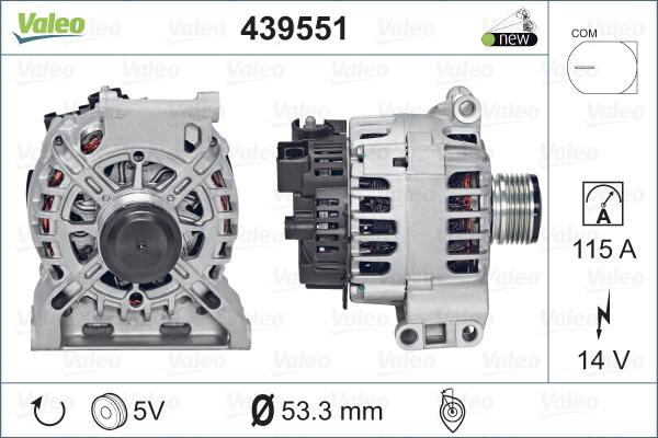 Valeo 439551 - Alternateur cwaw.fr