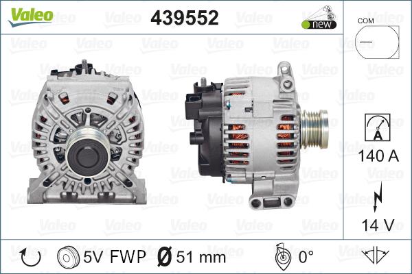 Valeo 439552 - Alternateur cwaw.fr