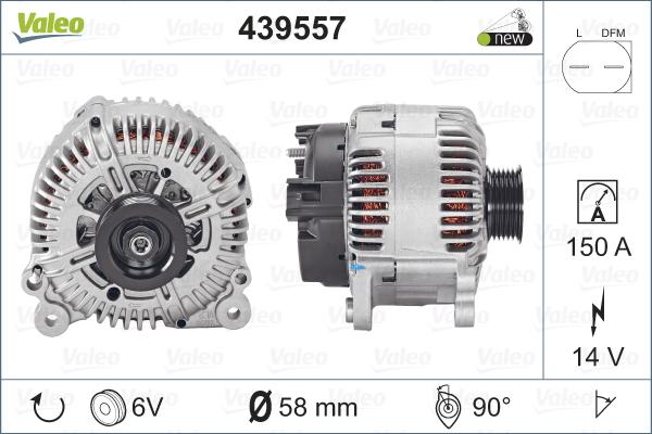 Valeo 439557 - Alternateur cwaw.fr