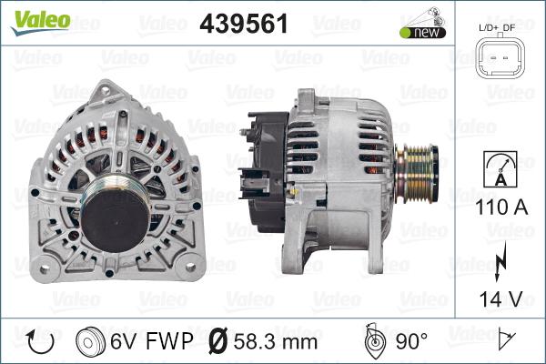 Valeo 439561 - Alternateur cwaw.fr