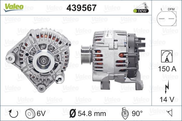 Valeo 439567 - Alternateur cwaw.fr