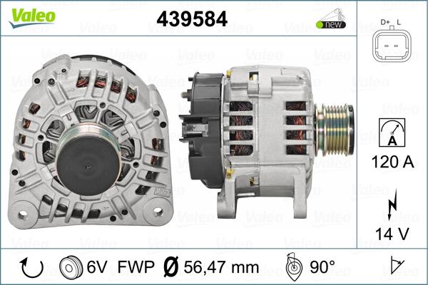 Valeo 439584 - Alternateur cwaw.fr