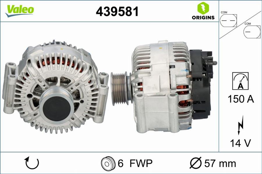 Valeo 439581 - Alternateur cwaw.fr