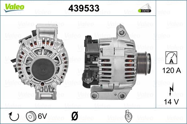 Valeo 439533 - Alternateur cwaw.fr