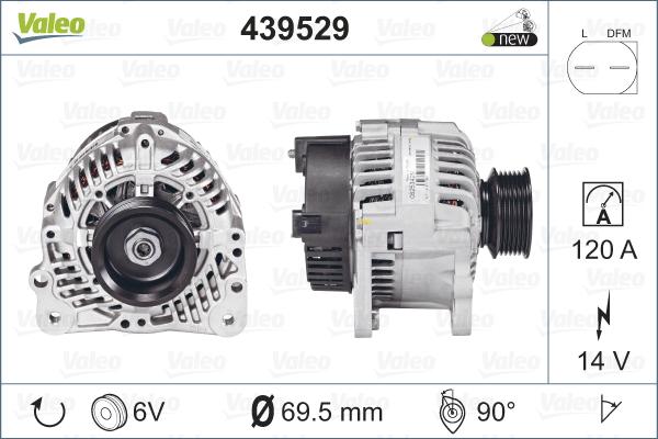 Valeo 439529 - Alternateur cwaw.fr