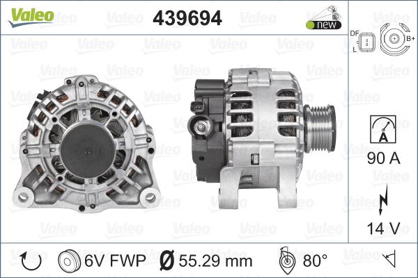 Valeo 439694 - Alternateur cwaw.fr