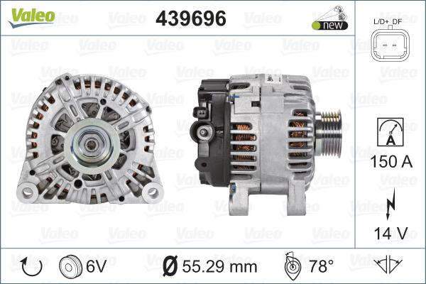 Valeo 439696 - Alternateur cwaw.fr