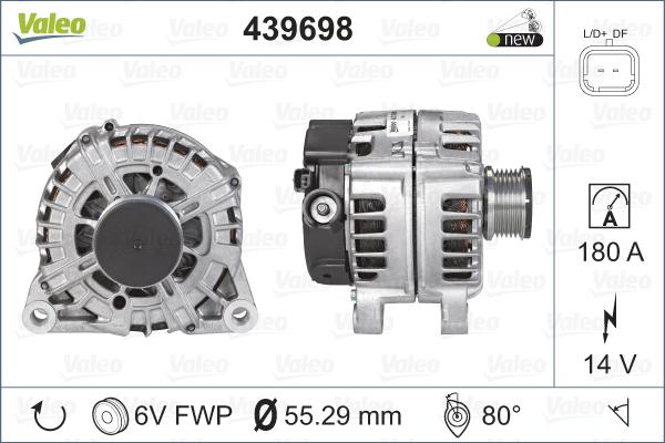 Valeo 439698 - Alternateur cwaw.fr