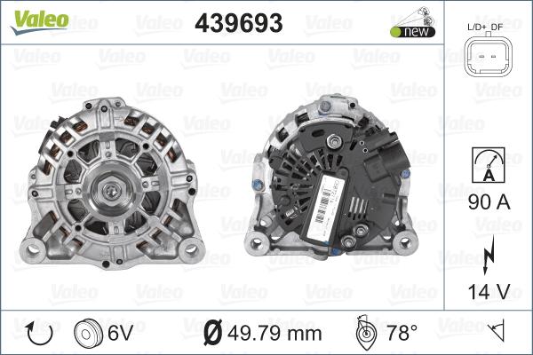 Valeo 439693 - Alternateur cwaw.fr