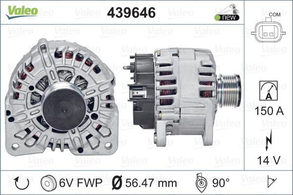 Valeo 439646 - Alternateur cwaw.fr