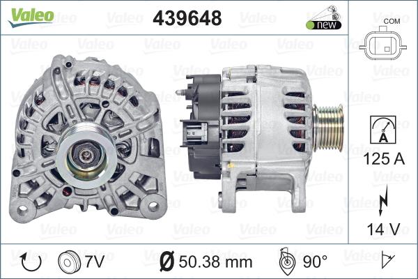 Valeo 439648 - Alternateur cwaw.fr