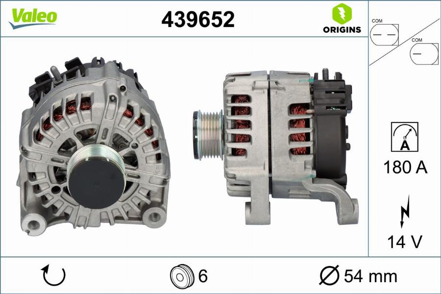 Valeo 439652 - Alternateur cwaw.fr