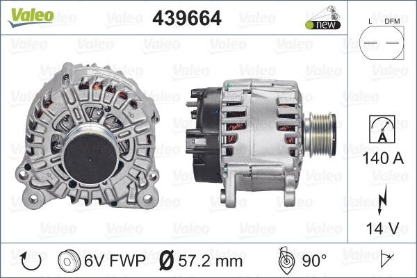 Valeo 439664 - Alternateur cwaw.fr