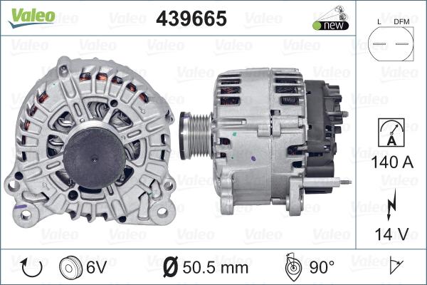 Valeo 439665 - Alternateur cwaw.fr