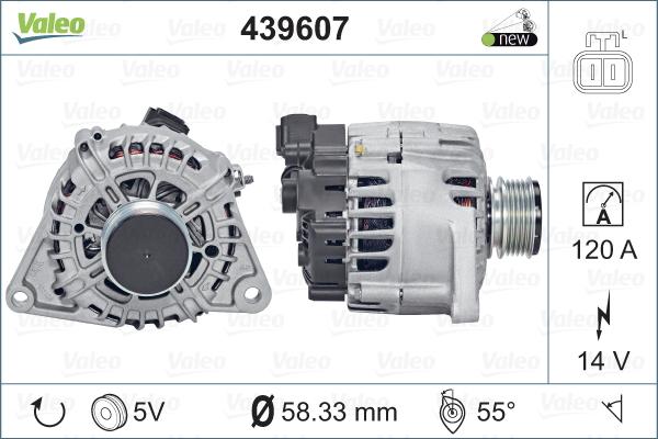 Valeo 439 607 - Alternateur cwaw.fr