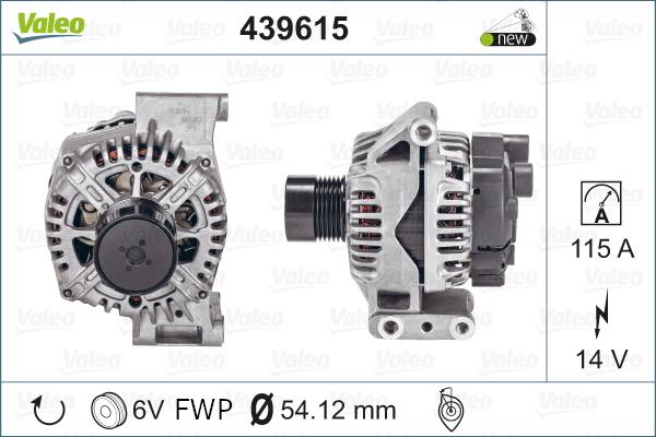 Valeo 439615 - Alternateur cwaw.fr